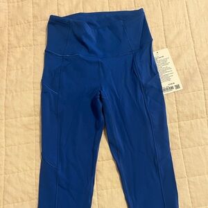 Lululemon royal blue leggings NWT